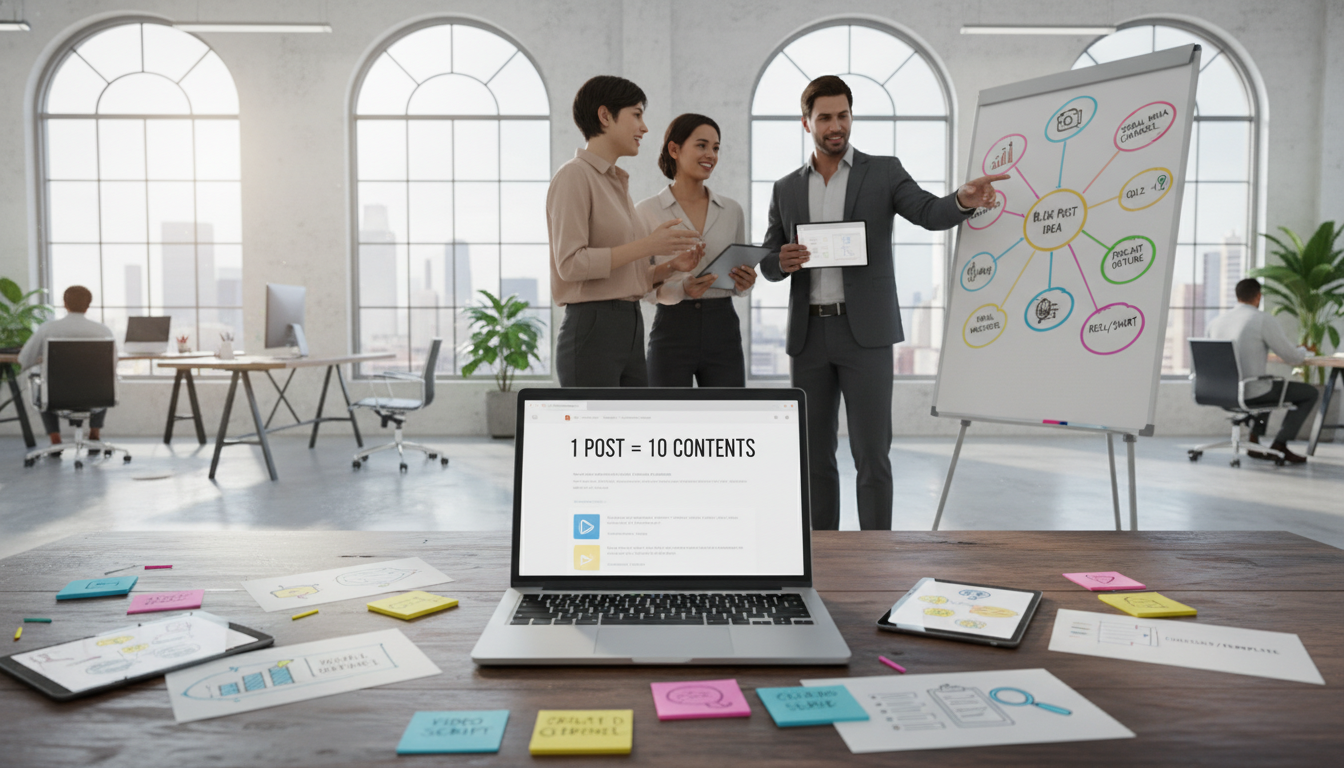 How to turn one blog post into 10 pieces of content