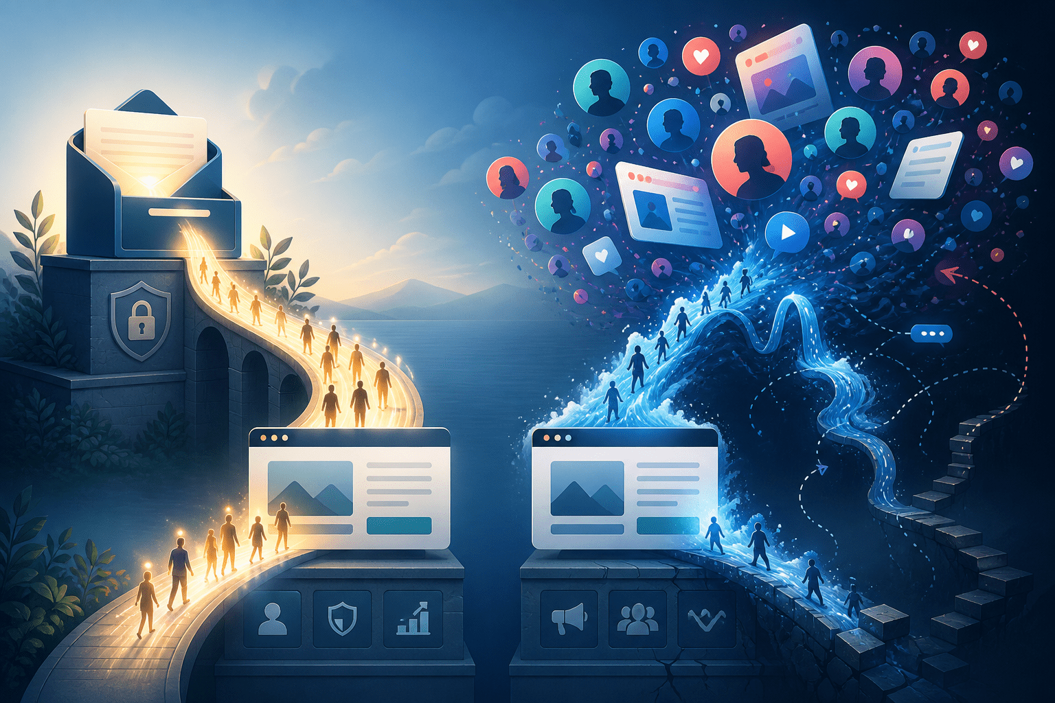 Email List vs. Social Media: Which Drives More Consistent Traffic?